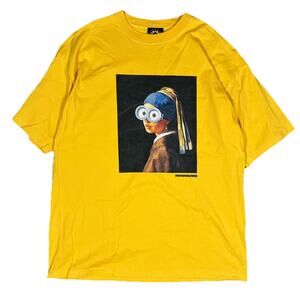 Beams x Minions Universal Studios Japan Shirt Large USJ Exclusive Pearl Earring